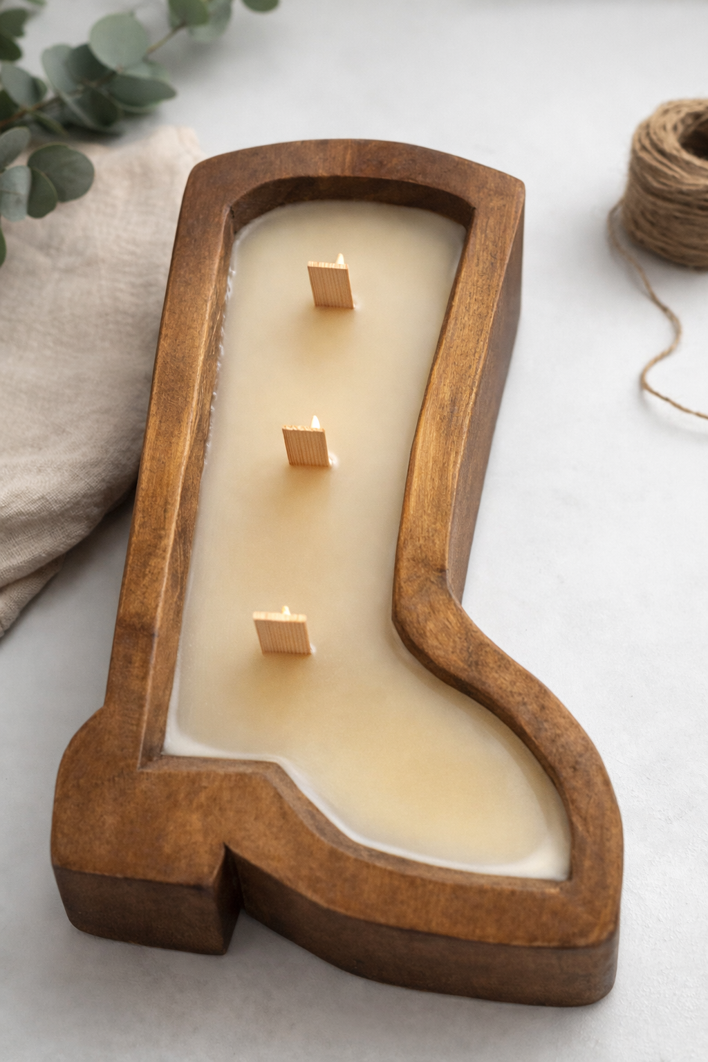 Cowboy Boot Candle