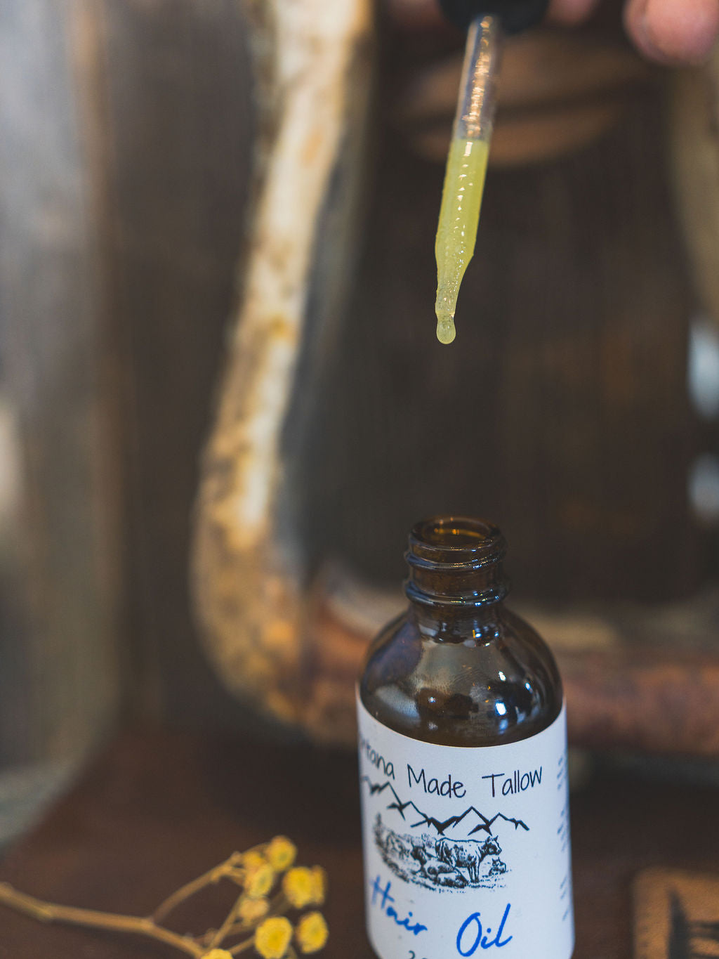 Tallow Hair Oil